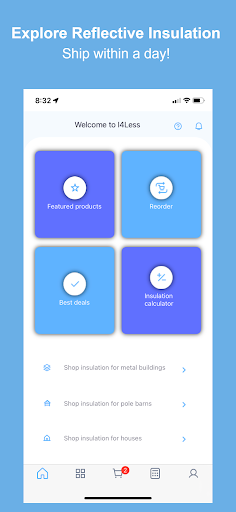 Android application I4Less screenshort