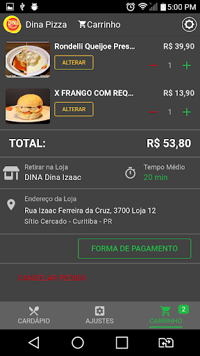 Dina Pizza Screen 2