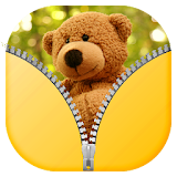 Cute Bear Zipper Lock Screen icon
