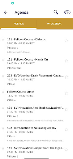 Annual Meeting Mobile App Screen 2