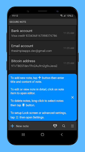 Note Locker - Protect notes Screen 2
