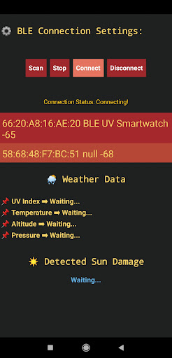 BLE UV Smartwatch Screen 3