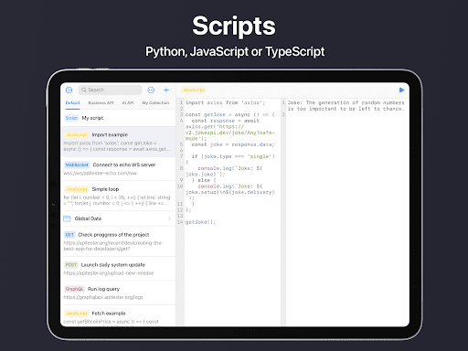 Teste: API, Scripts & Terminal — Screenshot 12