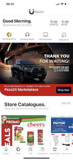 Android application Peza24 screenshort