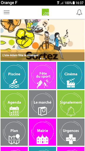 Android application Ville de L'Isle-Adam screenshort