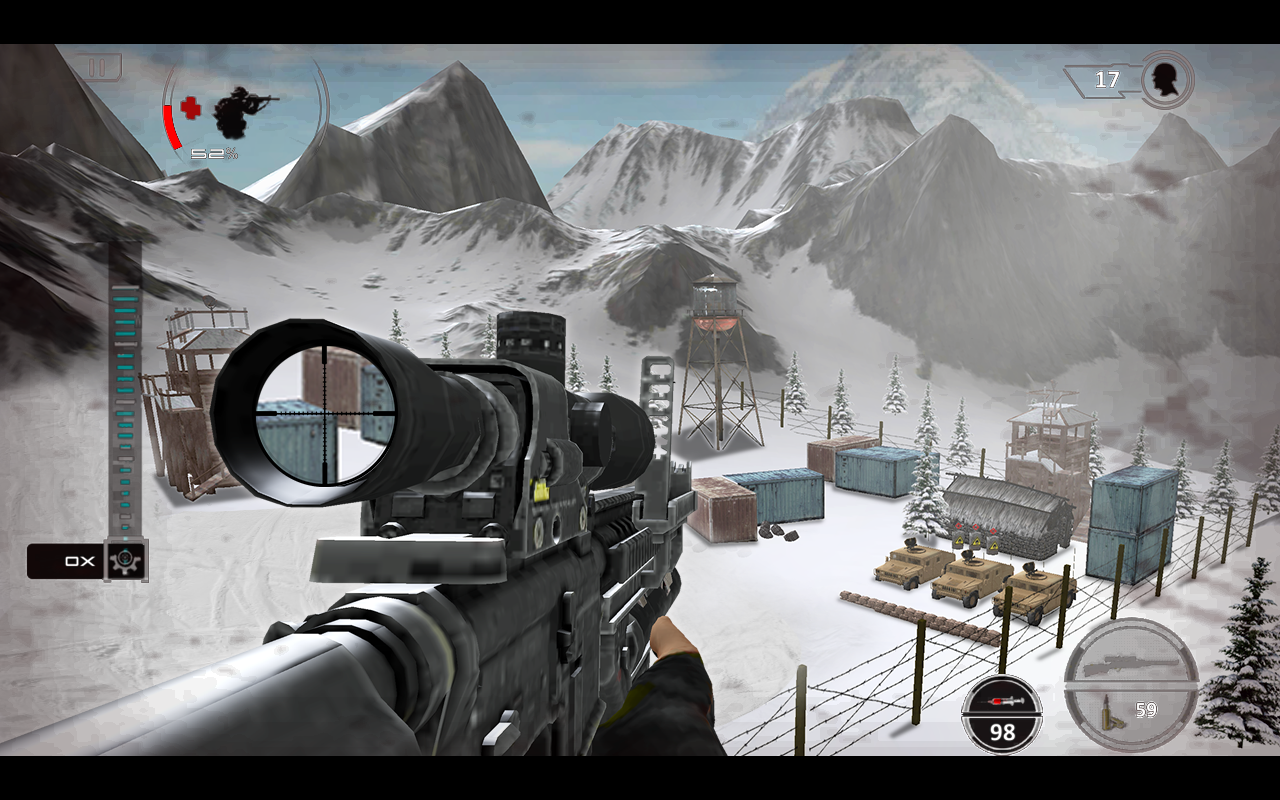 Android application Mountain Sniper Shooting: FPS screenshort
