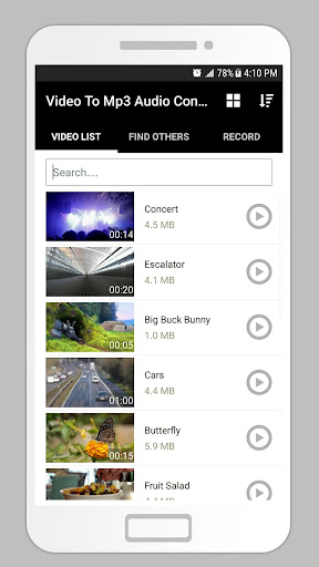 Screenshot of Video To Mp3 Audio Converter