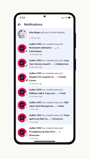 Android application CMSpulse screenshort
