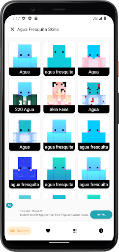 Android application Agua Fresquita Skin for MCPE screenshort