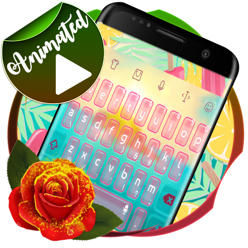 Tropical paradise Keyboard Ani 4.0.1%20Rust%20Red Icon