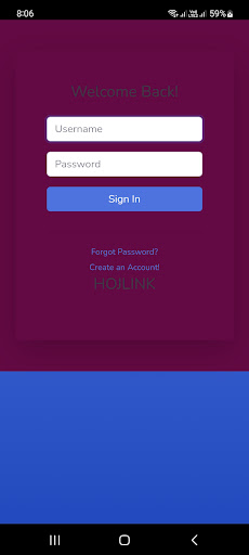 Android application HOJLINK screenshort