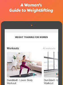 Captura 11 Weight Training for Women android