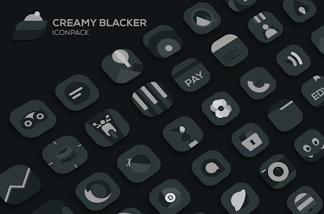 Creamy Blacker Pro Apk: icon pack (PATCHED) 1