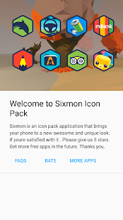 Sixmon - צילום מסך של Icon Pack