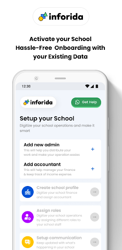 Android application Inforida screenshort