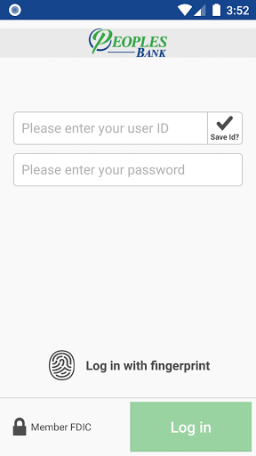 MyPeoplesBank Business Screen 2