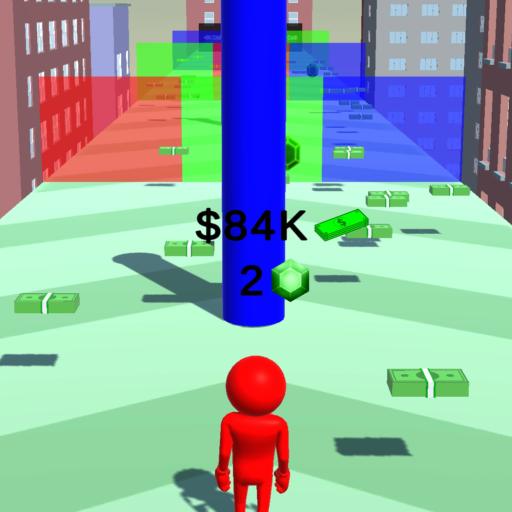 Running Man Color 3D logo
