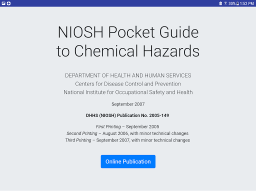 NIOSH Mobile Pocket Guide 11