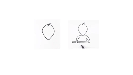 How to draw Baldi