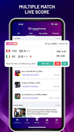 Android application Diamond Exchange Live Line screenshort