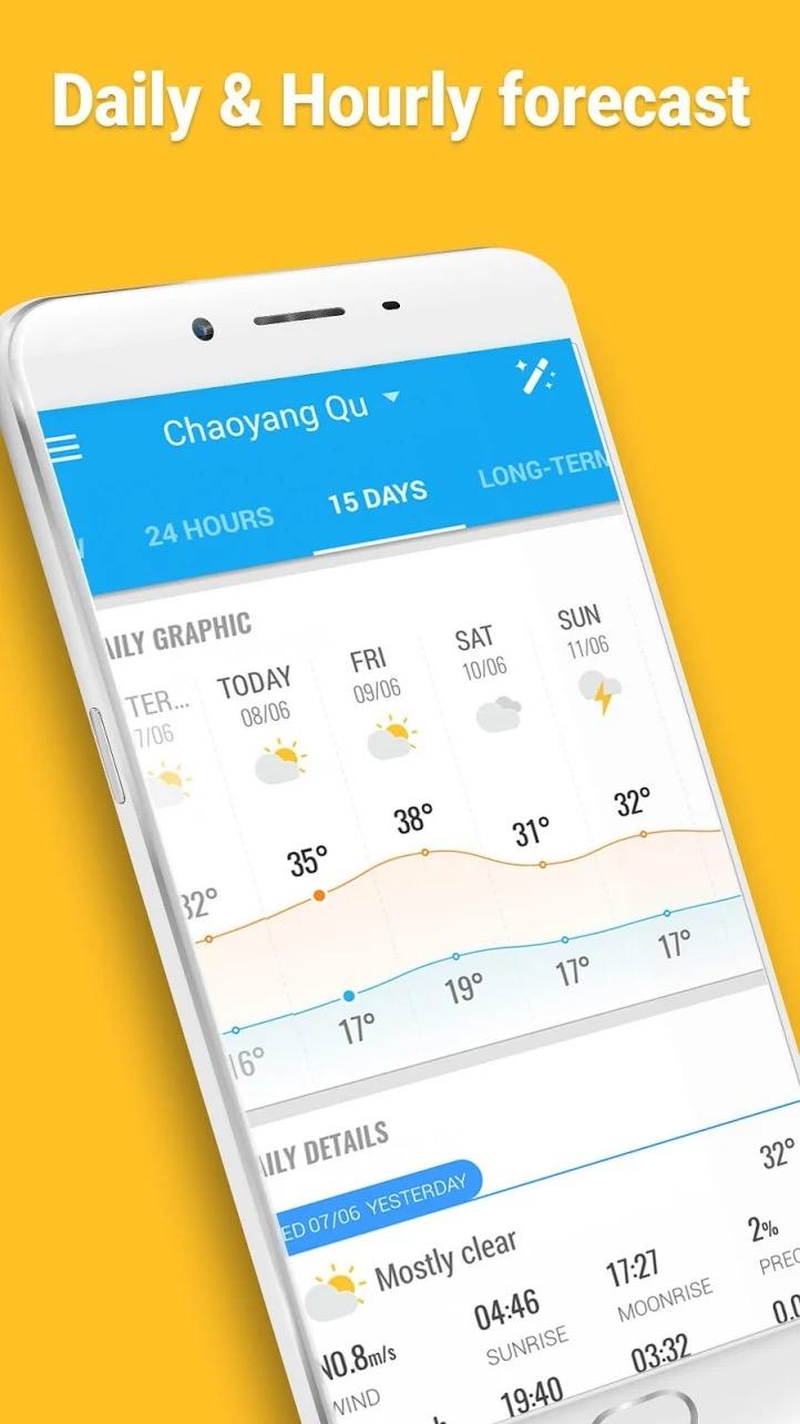 Android application Amber Weather screenshort