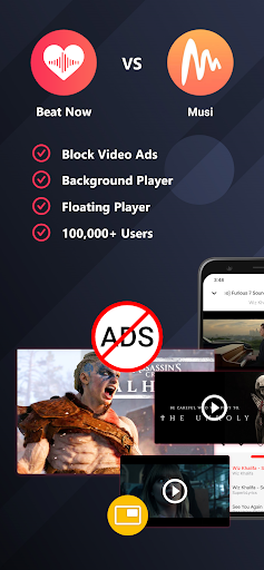 Android application Beat Now: Play Music & Videos screenshort