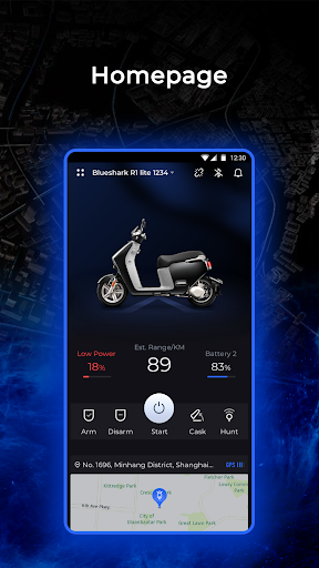Android application Blueshark screenshort