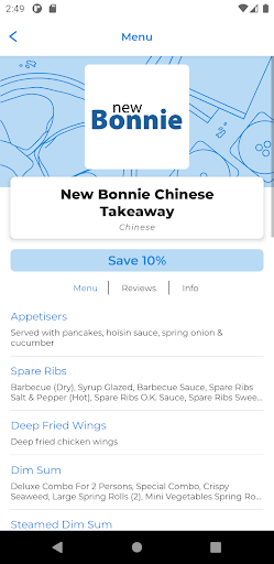 New Bonnie Chinese Takeaway Screen 2