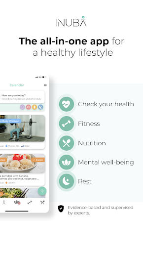 Android application iNuba - Fitness and Nutrition screenshort