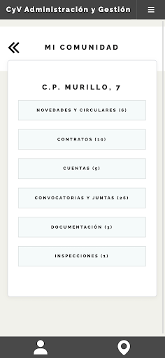 Android application CyV Administración y de Fincas screenshort