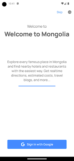 Welcome to Mongolia Screen 2