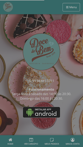 Android application Doce do Bem screenshort