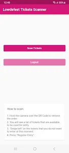 Lowdefest Tickets Scanner