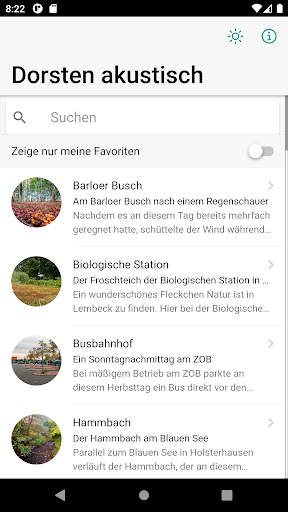 Android application Dorsten akustisch screenshort