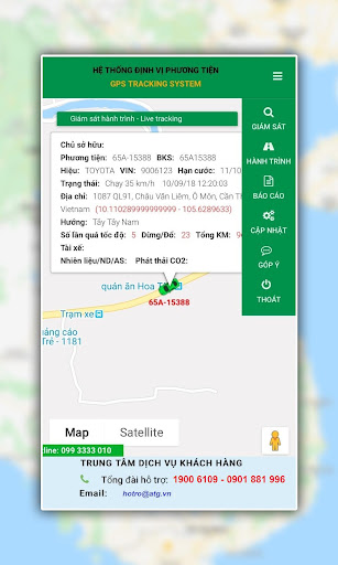 ATGVN - Dinh Vi GPS ATG Screen 3