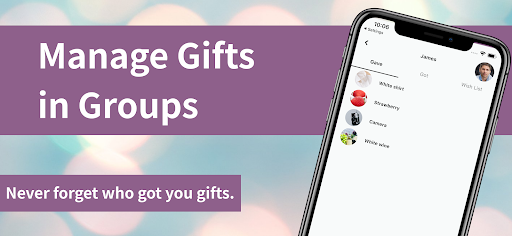 Android application GiftNote - Gift Management App screenshort