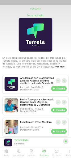 Terreta Radio Screen 3