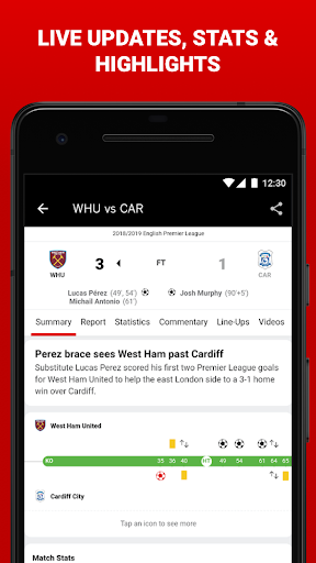 Screenshot of ESPN