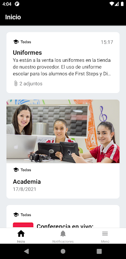 Android application Liceo screenshort