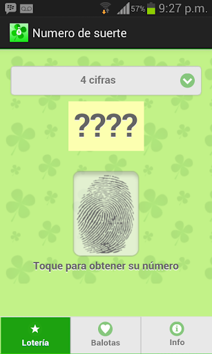 Numero de suerte Screen 2
