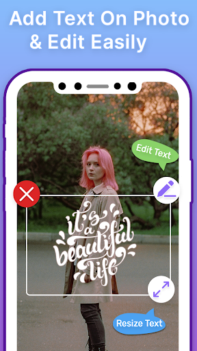 Android application Text On Photos screenshort