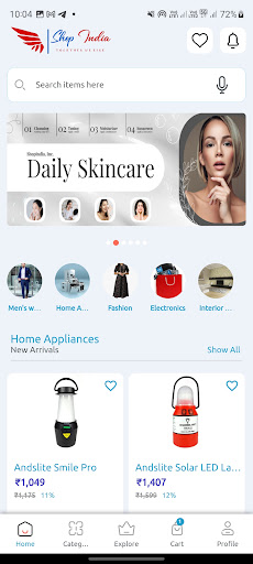 Android application Shop Bharat screenshort