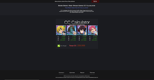 7DS CC Calculator Screen 3