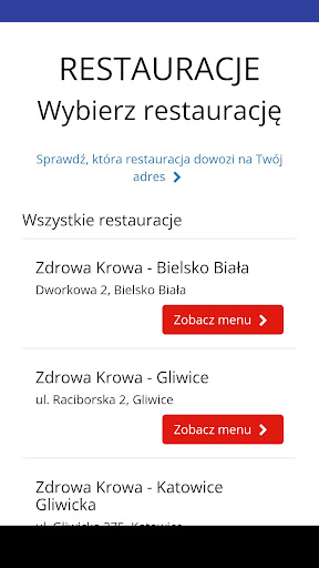Android application Zdrowa Krowa screenshort