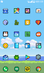 screenshot of 8-BIT OUTLINED Icon Theme