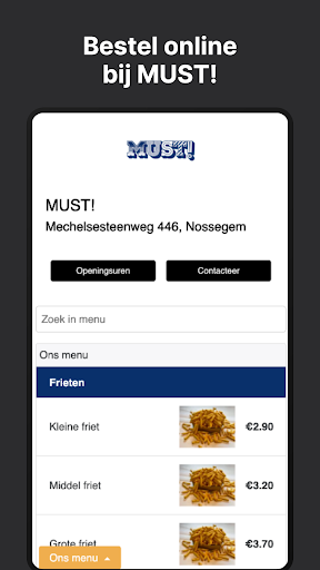 Android application MUST! Nossegem / Musti screenshort
