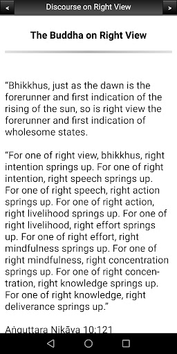 The Discourse on Right View Screen 3