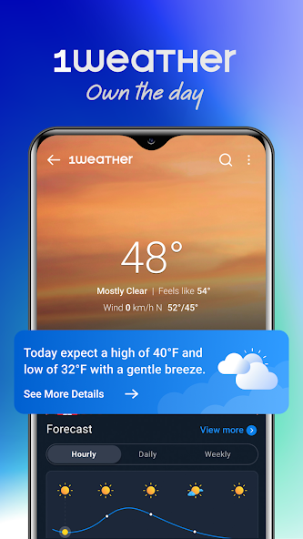 1Weather Forecasts & Radar 8.1.1 APK + Mod (Unlimited money) para Android