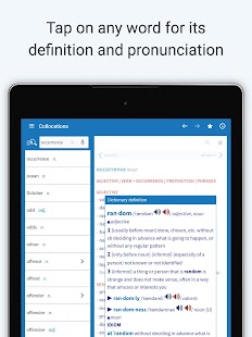 Oxford Collocations Dictionary Screenshot