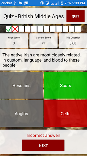 Android application History Quest screenshort